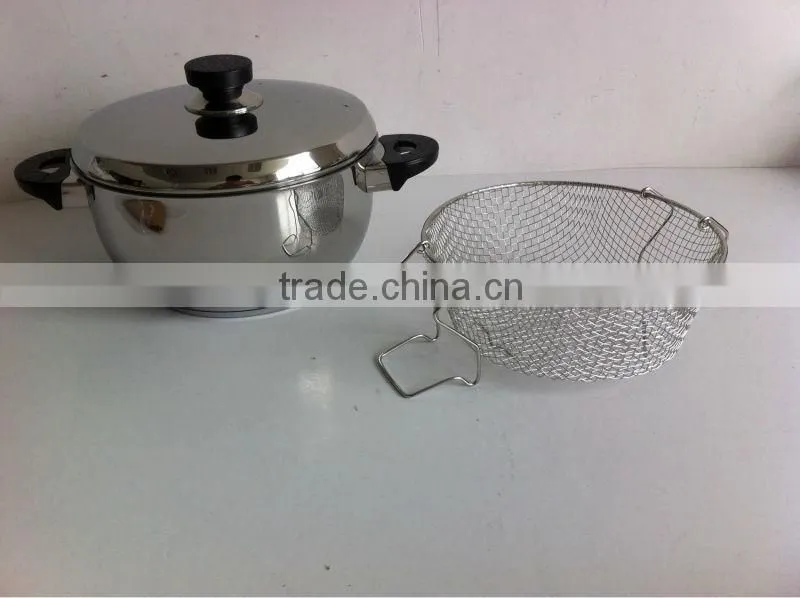 Geman Technologic Stainless Steel Ceramic Coating Frypan