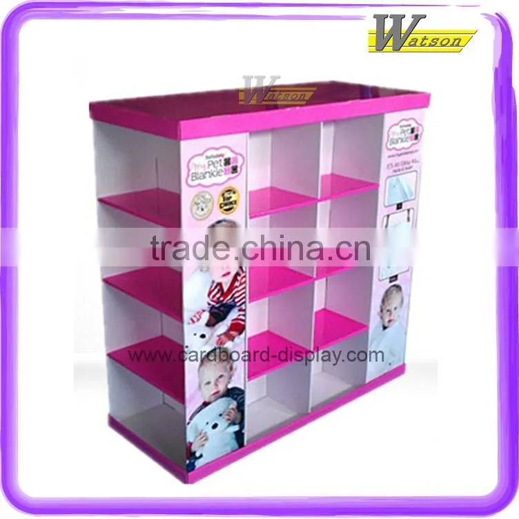 supermarket multifunctional cardboard display shelf for baby products