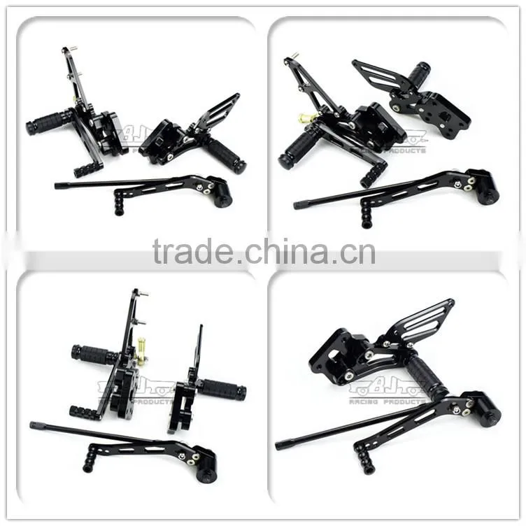 ARS-K6 Wholesale Billet Aluminum Adjustable footrest peg motorcycle for Suzuki GSXR 600/750 06-09
