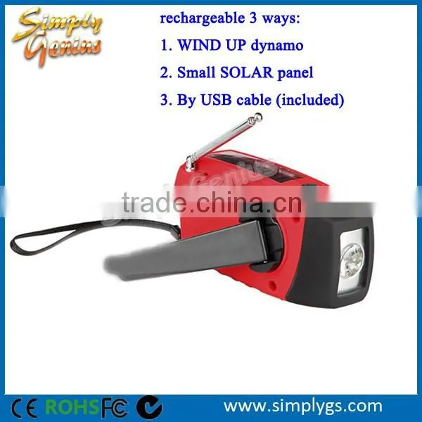(FBA) OEM hand crank fm radio, hand crank dynamo radio, N29FM solar radio fm