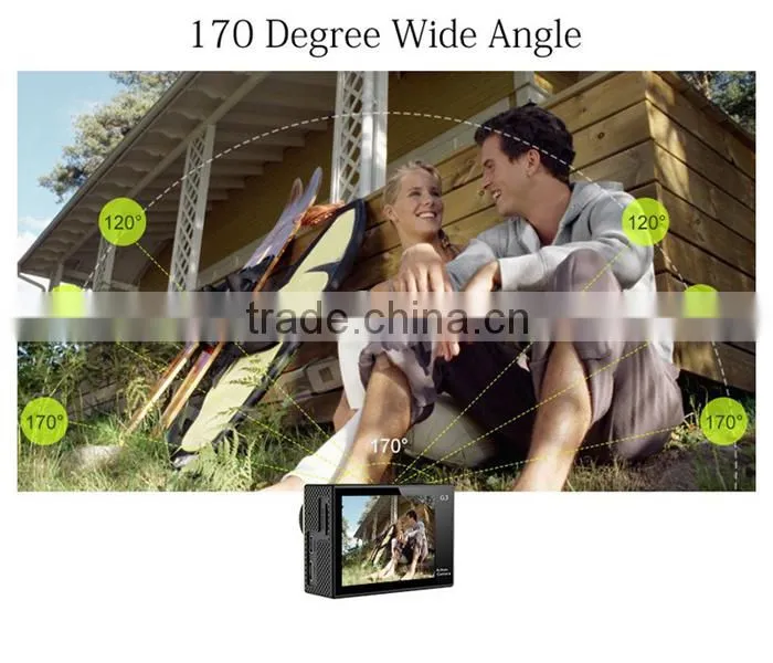 2.0" LCD+0.95" OLED dual screen WiFi 1080p full HD sport camera