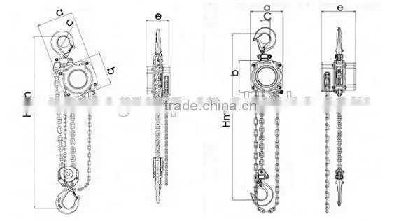 0.25Ton/0.5Ton/1Ton/3ton/5Ton hoist lift