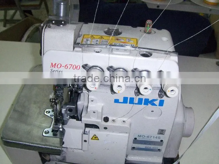 High quality Used Juki Mo-6700 Series Overlock Upholstery Sewing Machines For Sale