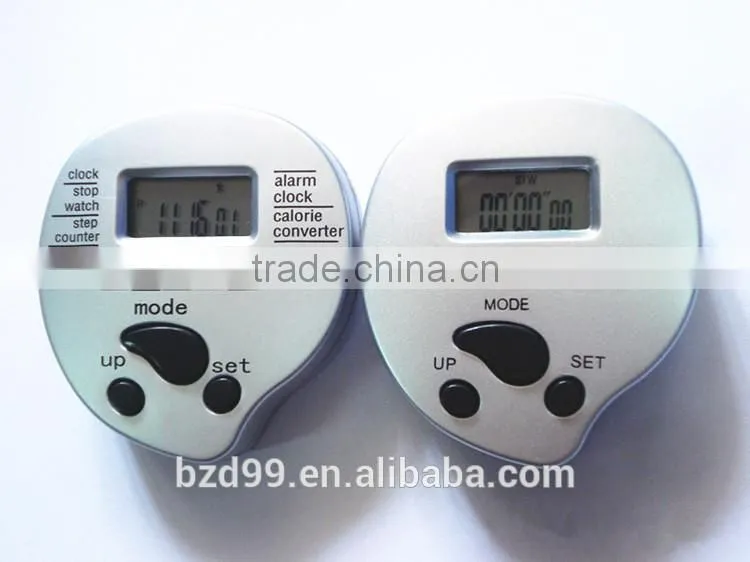 Promotional Sportmaster Digital Quality Chip Pedometer With Calorie/Step Counter and Clock/ Electric OEM/ODM Manufacturer