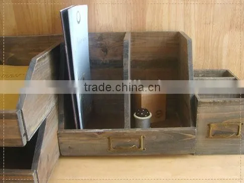 Trend style fantastic wooden files tidy tray