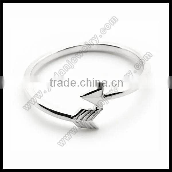 China factory Custom wholesale silver arrow ring