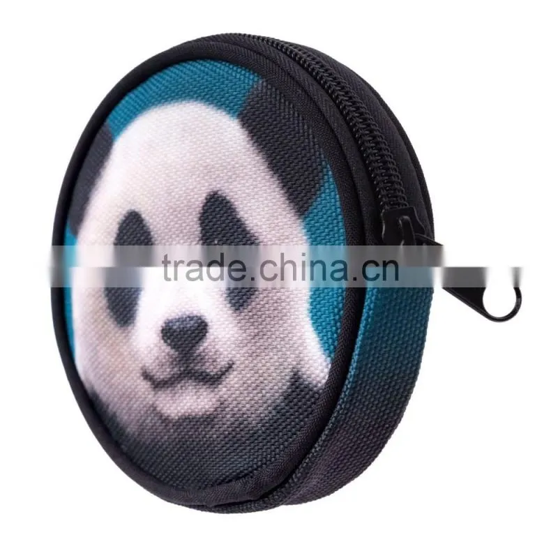 New Design Wholesale 3D Printing Emoji Custom Animal Coin Purse
