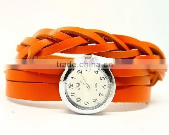 Promotion! Cow leather watches,women watches , ROMAN rivets leather bracelet watch