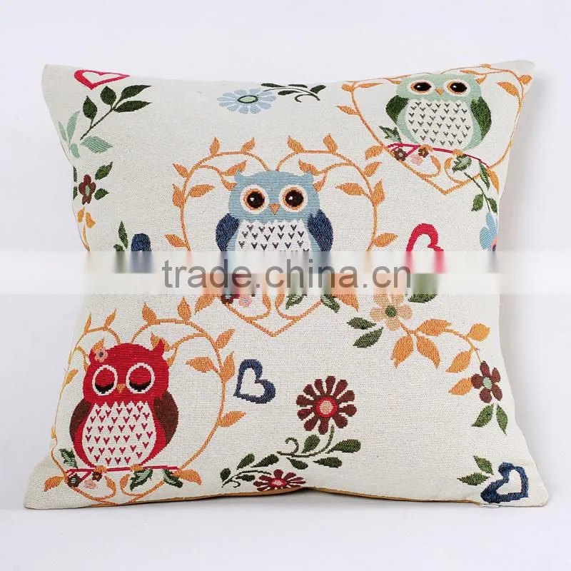 PLUS 2016 new design 18x18 inch Cotton Linen Pillowcase Cover Home Decorative Sofa Cushion Cover