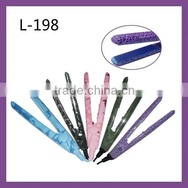 mini style hair flat iron for travel use