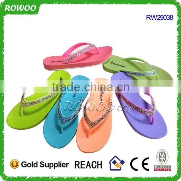 Fancy popular solid color New summer cheap flip flops