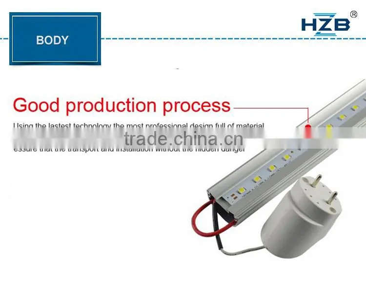 t8 led tube 86-265v/ac xxx animal video smd2835 light