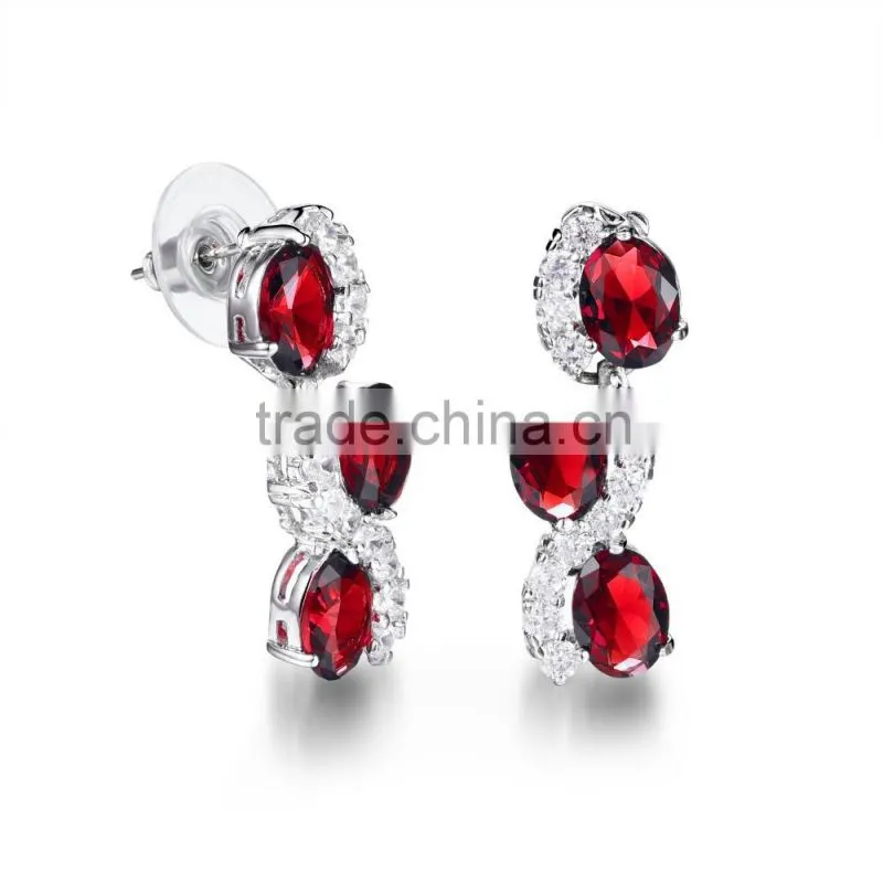 new year best gift for women ruby and emerald gemstone new 2016 latest gold earring designs