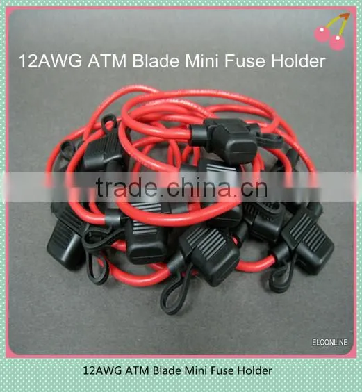 12awg waterproof inline blade fuse holder, mini auto fuse holder, atc fuse holder for sale