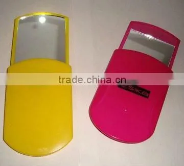 Cell phone shape Slip cover plastic biscuit mirror make up/handy mirror