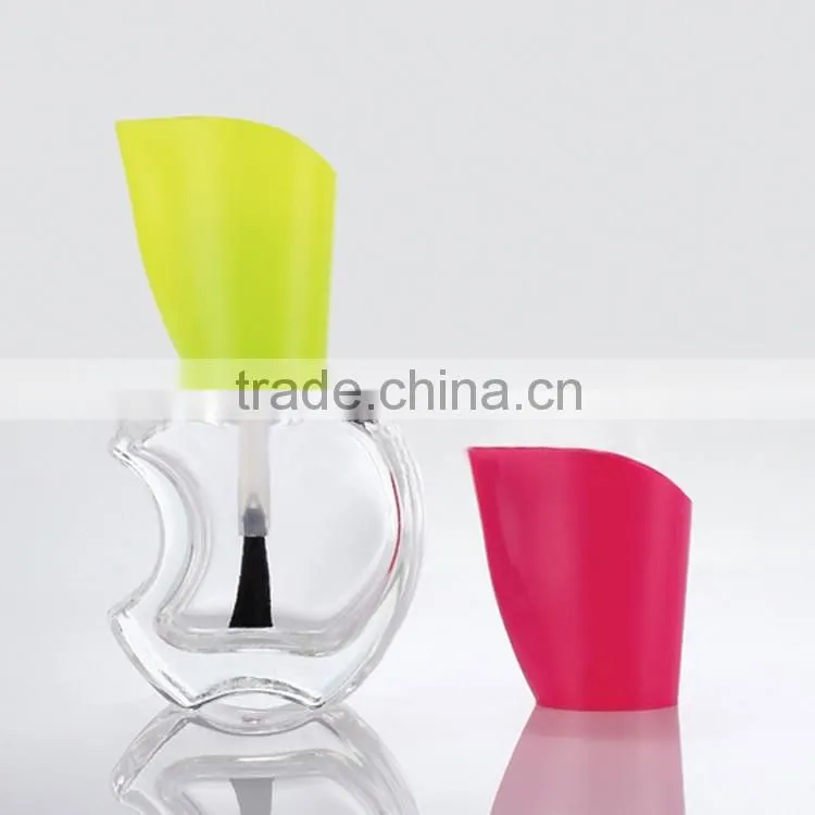 fashionable apple shape nail polish glass bottle