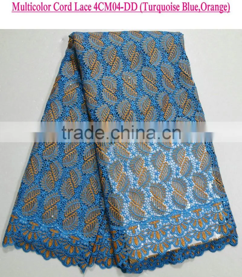 African lace fabrics in turkey african nigerian guipure lace women cord lace for party dress