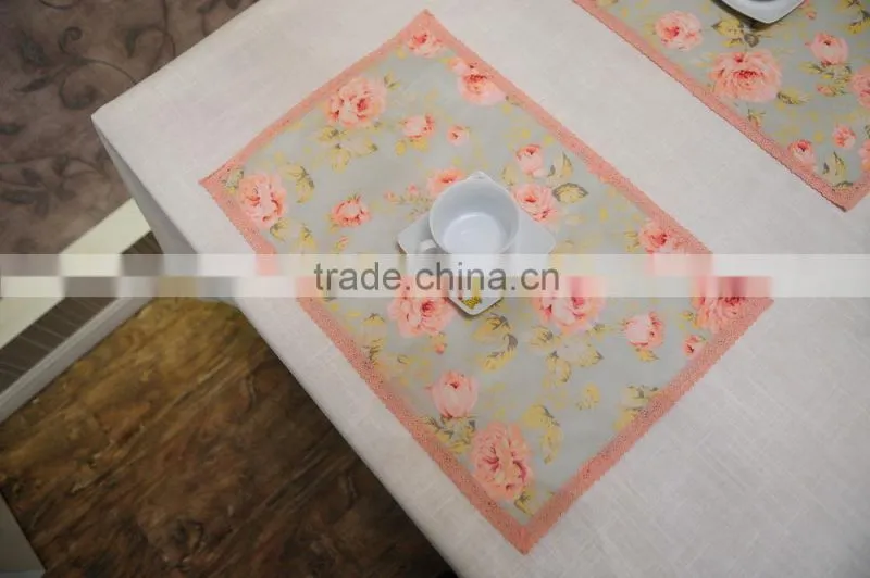 Rose High Quality Reach Standard Hot Selling Woven Place Mats/dish Mat/table Runnerwith Many Designs