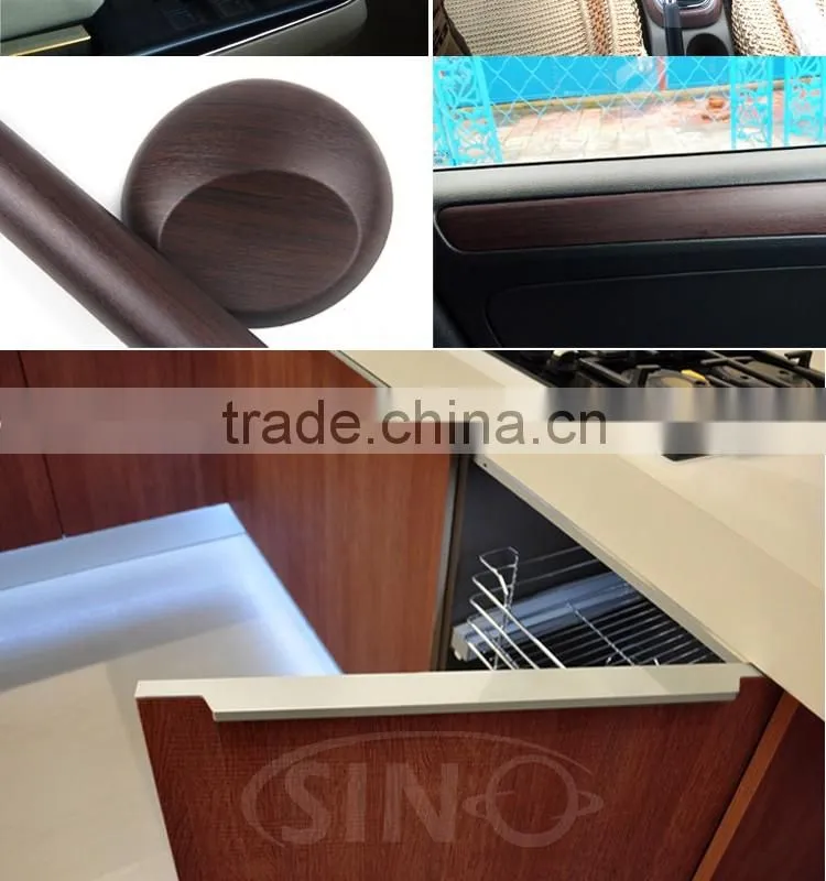 SINO W1398 1.24*50M High Quality Decoration Film For Wood Furniture