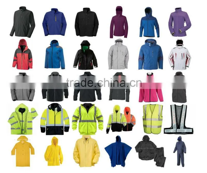 Long durable high visibility and safety reflective softshell safety clothing