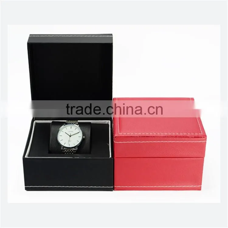 Luxury PU leather single watch packaging box
