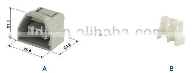 2 way female auto waterproof connector