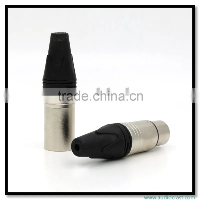 Audio Gade OEM XLR Male Female 3 Pin Connector 24K Gold Plated Balance Audio Plug