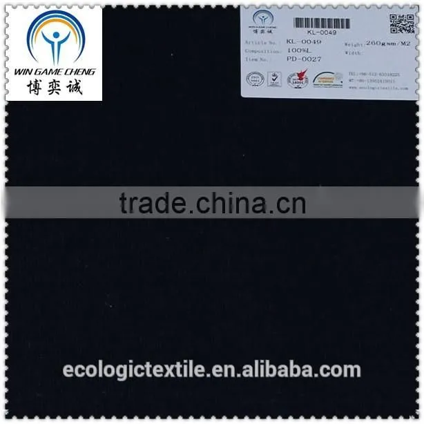Black Wholesale 100% Linen Knitted Fabric
