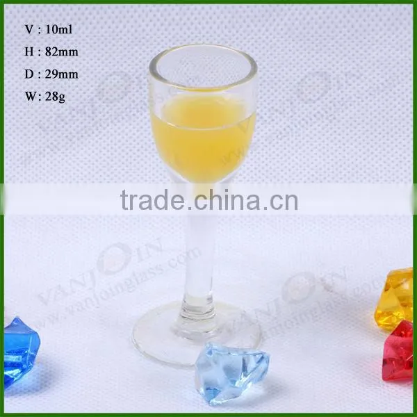 10ML Clear Color Glass Cup or Goblet