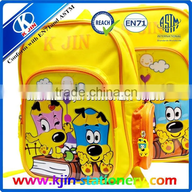 Cute design 2016 cheap fashionable school student OEM backpack for kids girls and boys