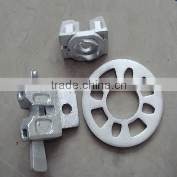 Precision casting scaffolding accessories and ledger head and ring lock