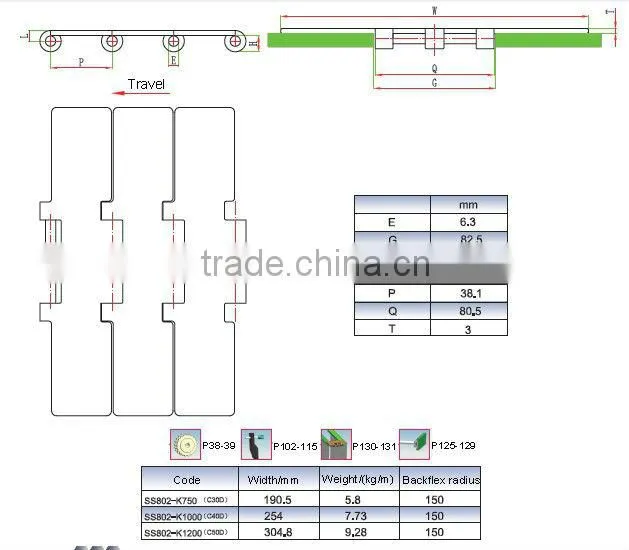 Stainless Steel Link Chain SS802-K1200