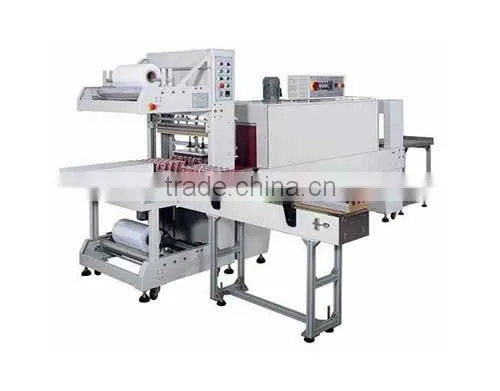 automatic PE film shrink wrapping machine/PE shrinkable film sleeve shrink wrapping machine