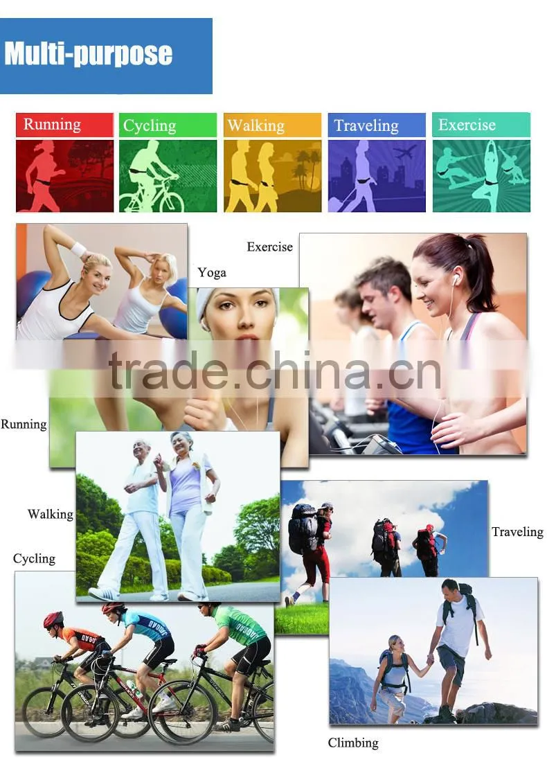 2015 Hot Sale Sports Workout Colorful Fitness Waist Band,Neoprene Running Belts