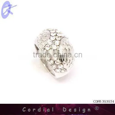 hot sale wholesale vintage style snake fashion rhinestone ring