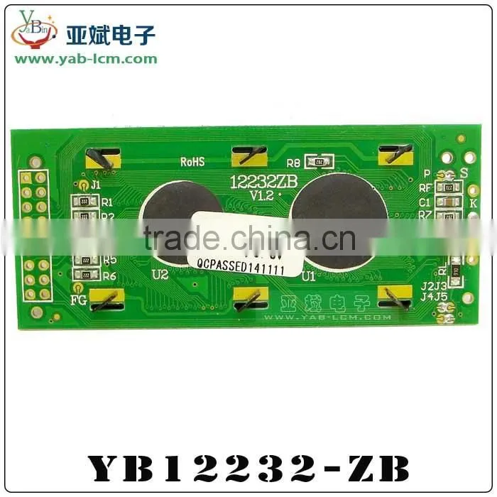 12232-ZB Chinese word stock , Working voltage 5 v / 3.3 v is optional,12232 LCD display modul
