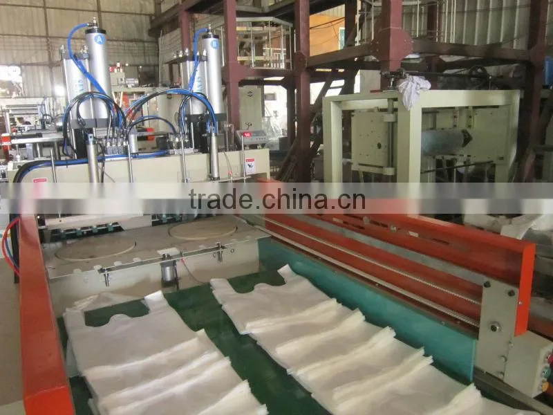 DFR-E900 double line hot-sealing plastic shopping bag making machine