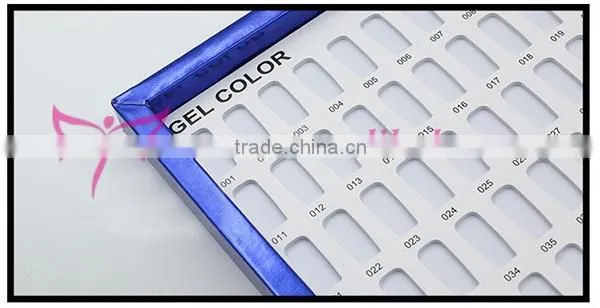2015 newest 120 space PU leather Nail Art Salon Color Chart Nail Gel Polish Display Book