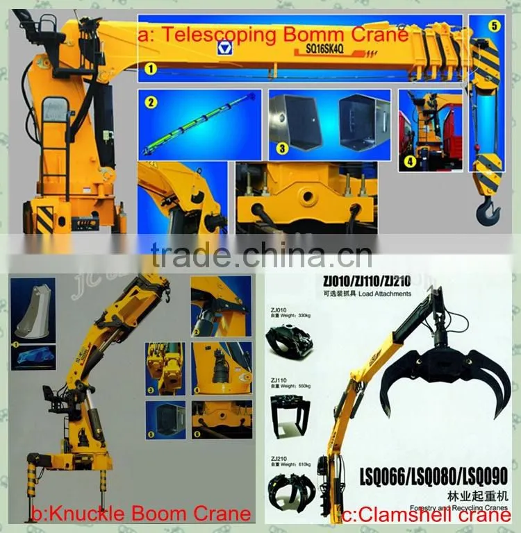 100% Original Top quality four axles High altitude lorry crane Selling price