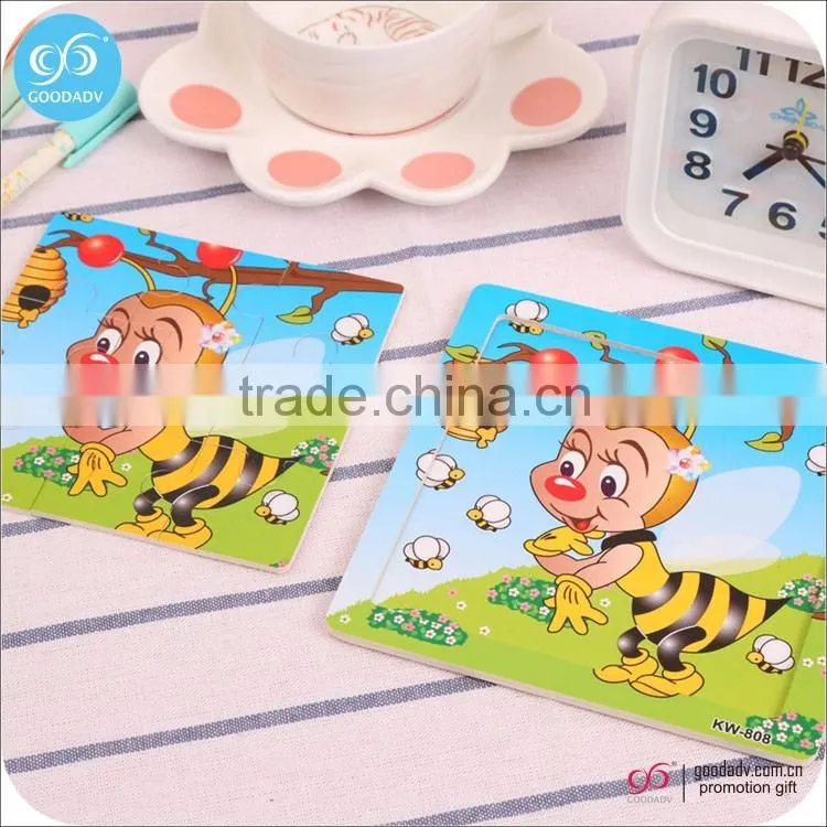 2016 new promotional products customized children's education puzzle Jigsaw puzzle paper