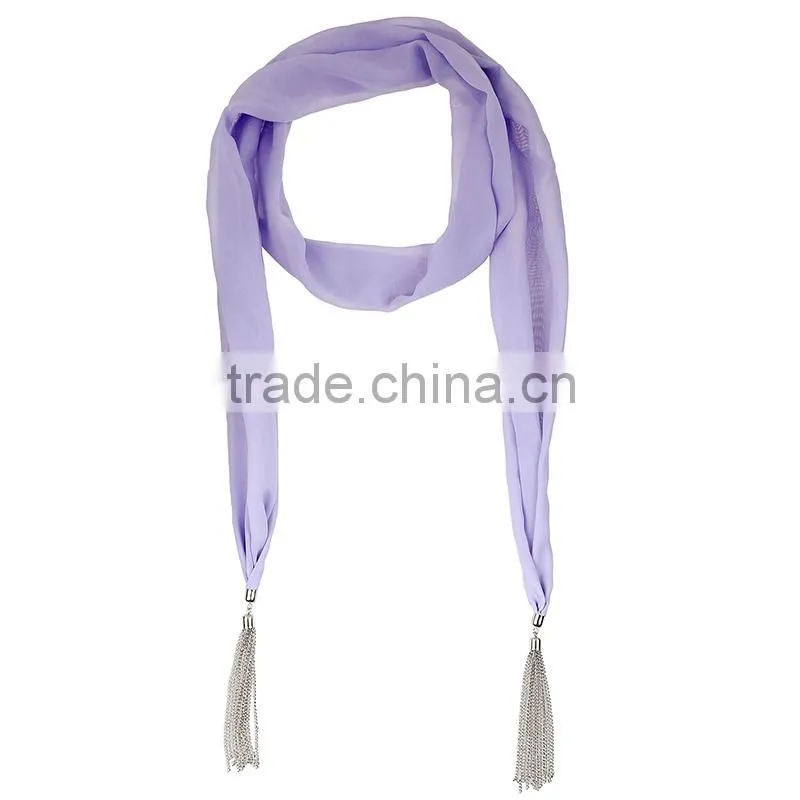 Wholesale commute simple tassel scarf,muslin scarf