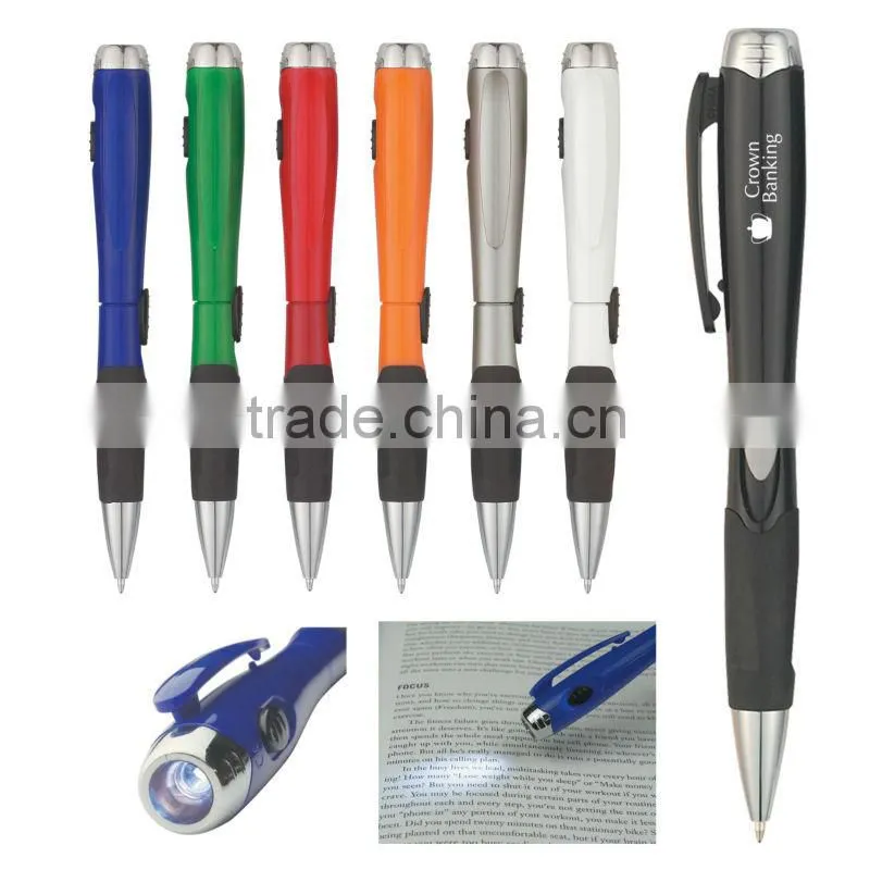 Pen With LED Light-blue