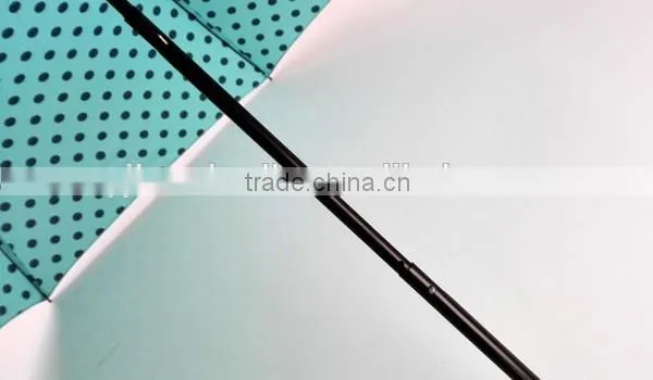 Ladies Long Umbrella with Polka Dots Printing