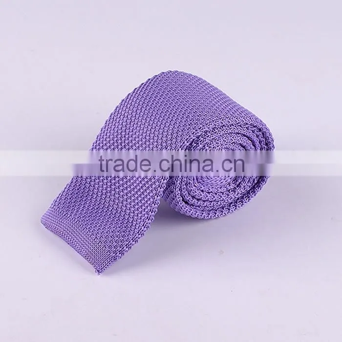 Fashion plain color cotton knitted necktie series 2
