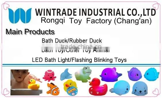 Rubber standing frog green bath toy for promotion gifts