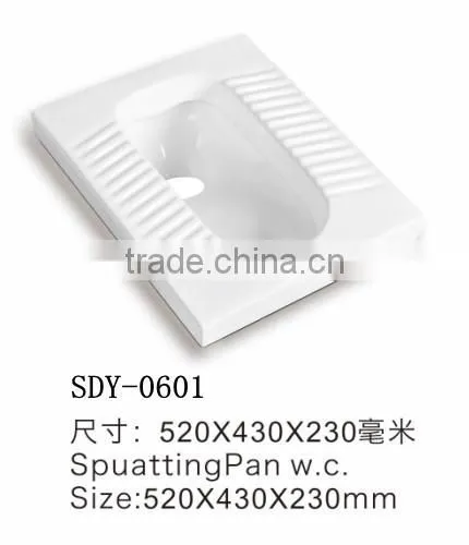 High quality ceramic wc toilet bathroom squatting pan