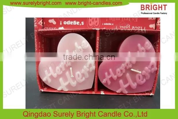 Hot Sale Heart Shape Wedding Candle