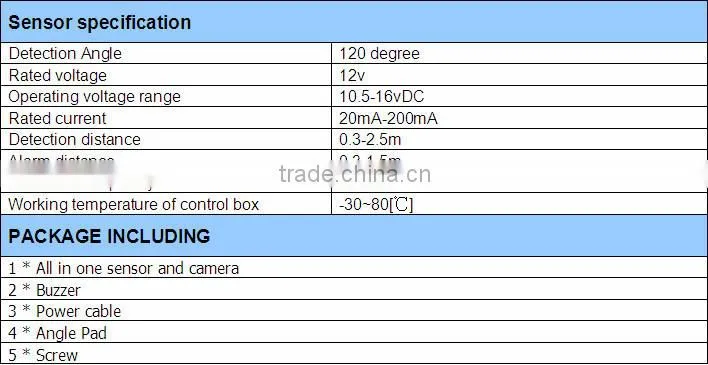 2 in 1 car reverse parking sensor with LCD display(FBELE)