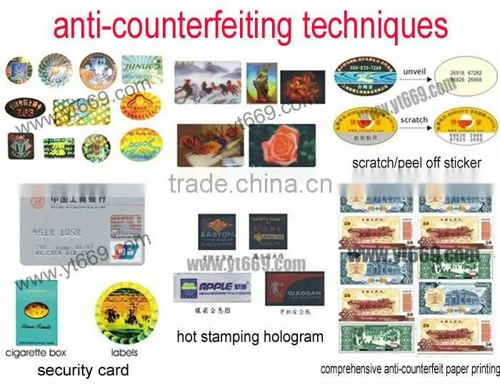 Self-adhesive secure hologram ultra destructible labels
