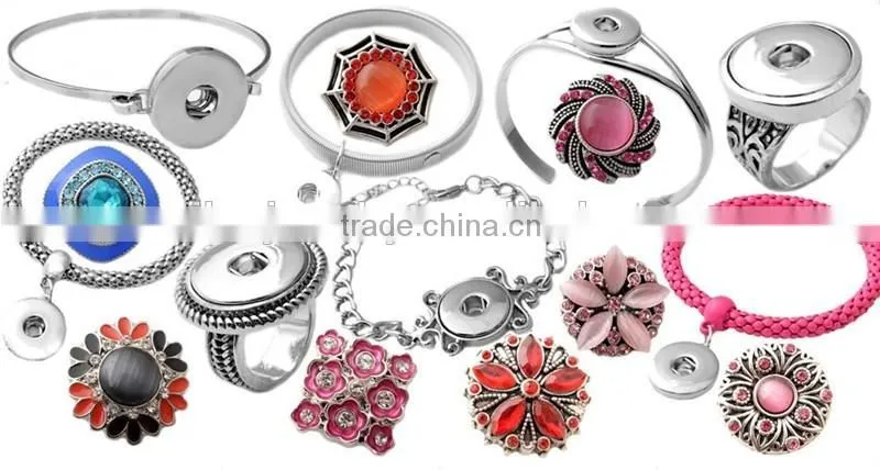2016 Snap Jewelry Fit 18mm Ginger Snaps Buttons For Women DIY Jewelry